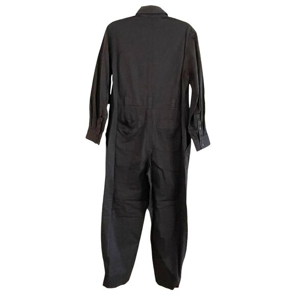 Thakoon Black Cotton Utility Jumpsuit One Piece Sz Small NEW - Picture 4 of 6